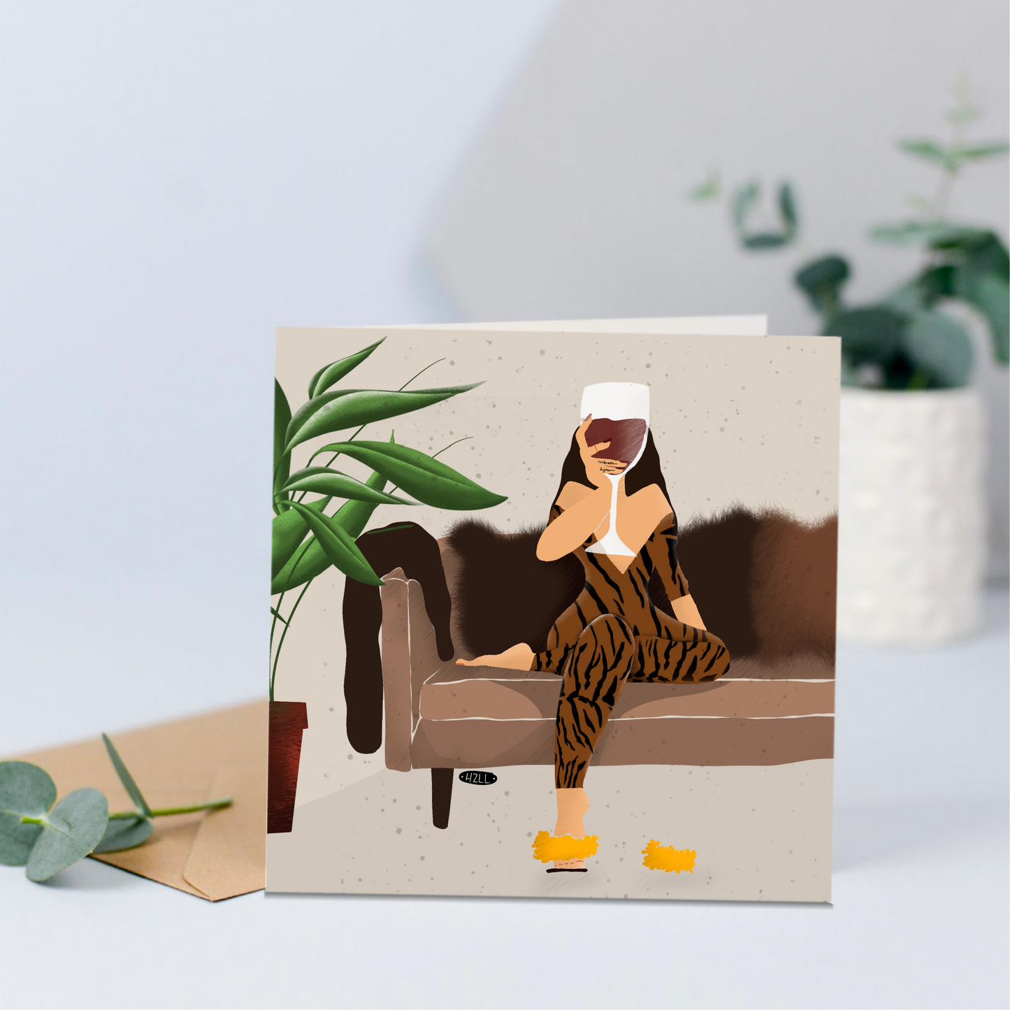 Celebratory card. Black girl card, the perfect new home card. Congrats card