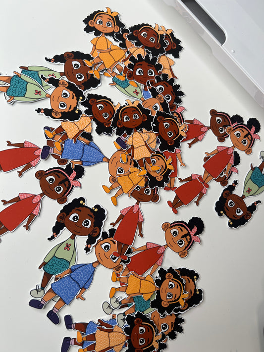 ‘Little Black Girl Magic' Stickers/Magnets